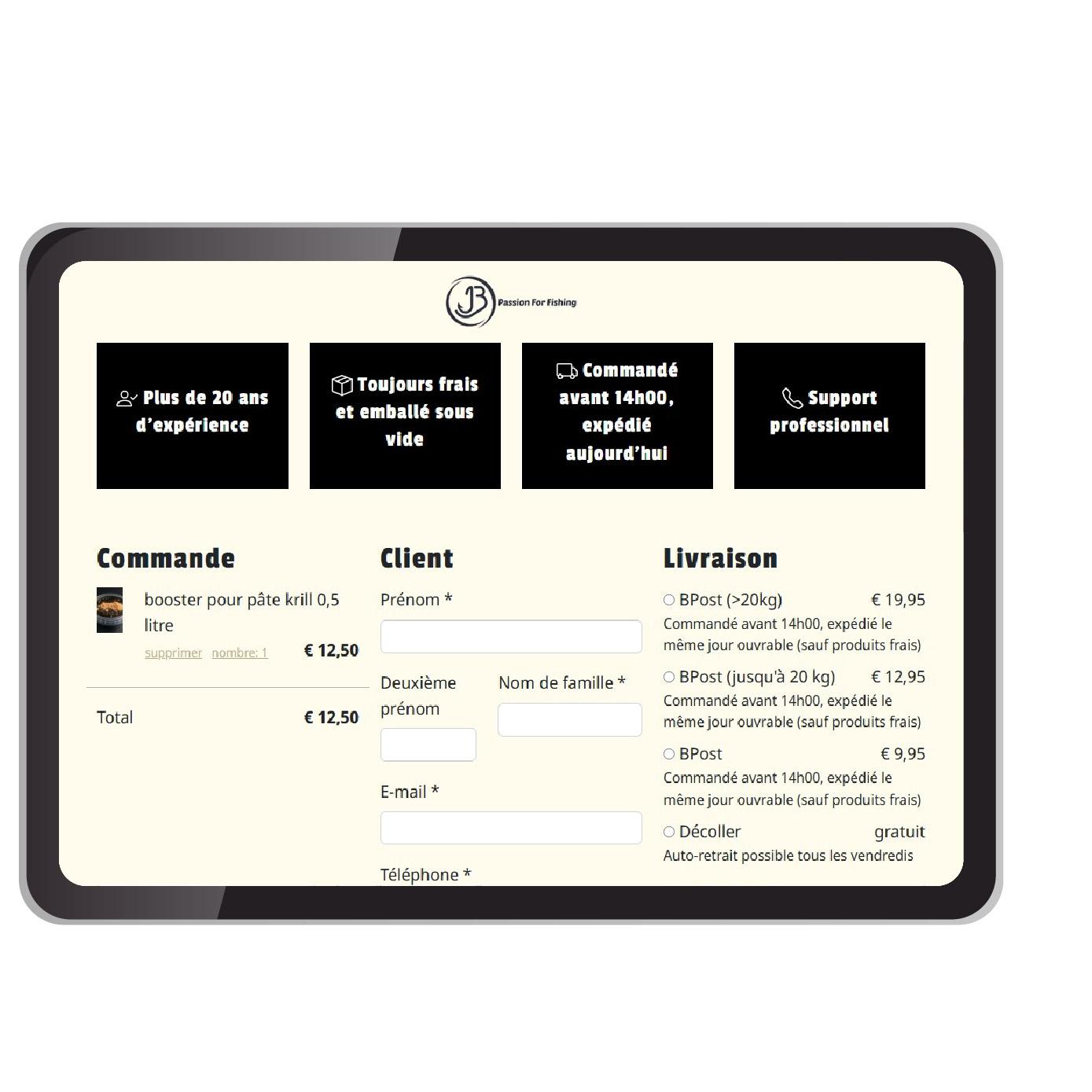 De website biedt een naadloze tweetalige winkelervaring.